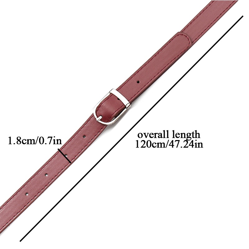 Dây Đeo Túi Xách Bằng PU Màu Trơn Tùy Chỉnh Kích Thước 120cm