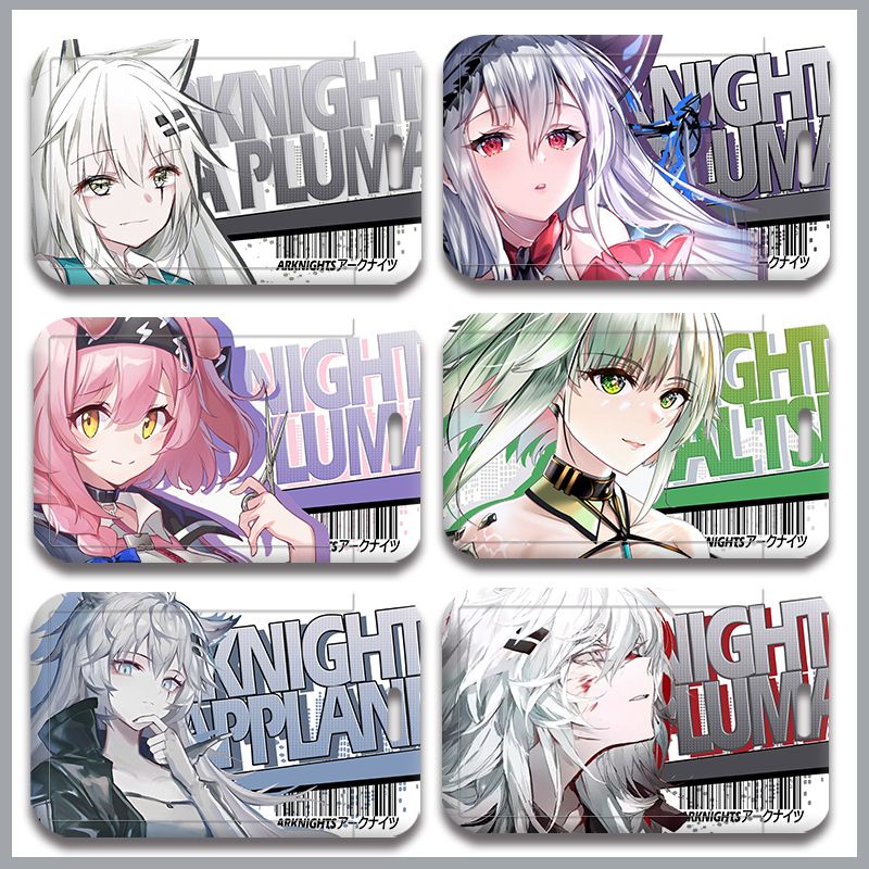 Ví Đựng Thẻ Tín Dụng / Danh Thiếp In Hình Anime Arknights Amiya Greyy Deshawn DIY Giá Đỡ
