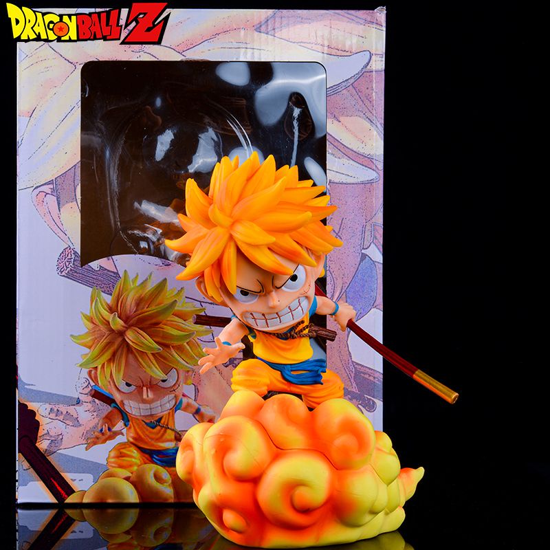 One piece Super Saiya Dragon Ball Road empty Laiye road flying COS Wukong model hand-made ornaments