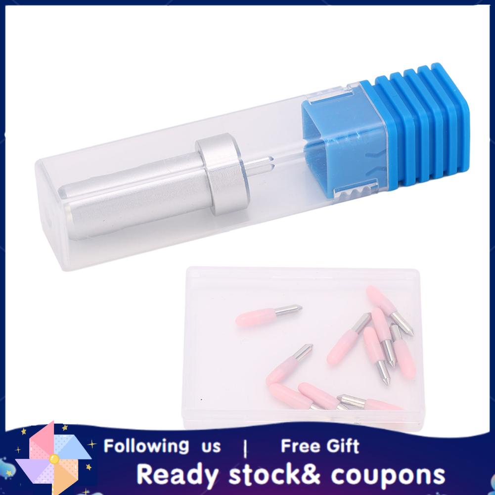 Xiyijia Fine Point Blade Holder Kit 10Pcs 30Degree Cut Blades For