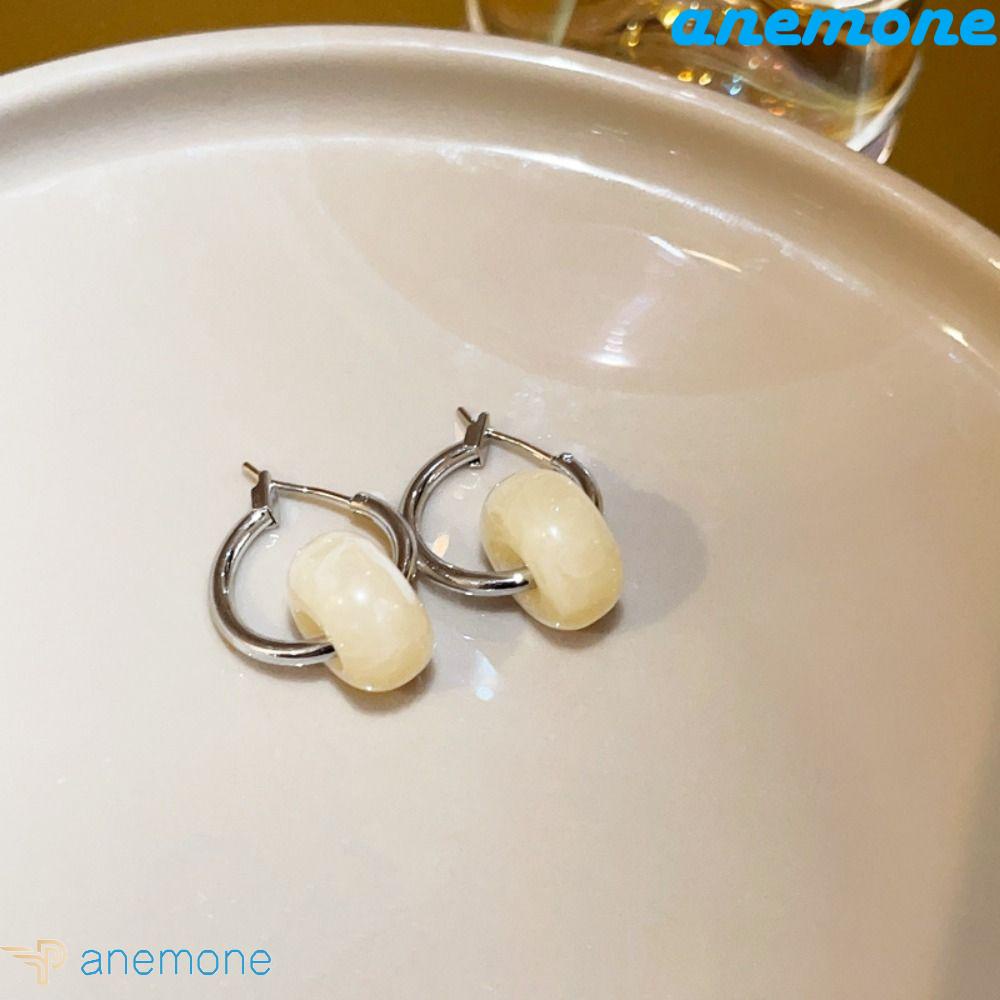 Khuyên Tai Vòng Tròn Màu Đen / Be Phong Cách Hàn Quốc Tinh Tế