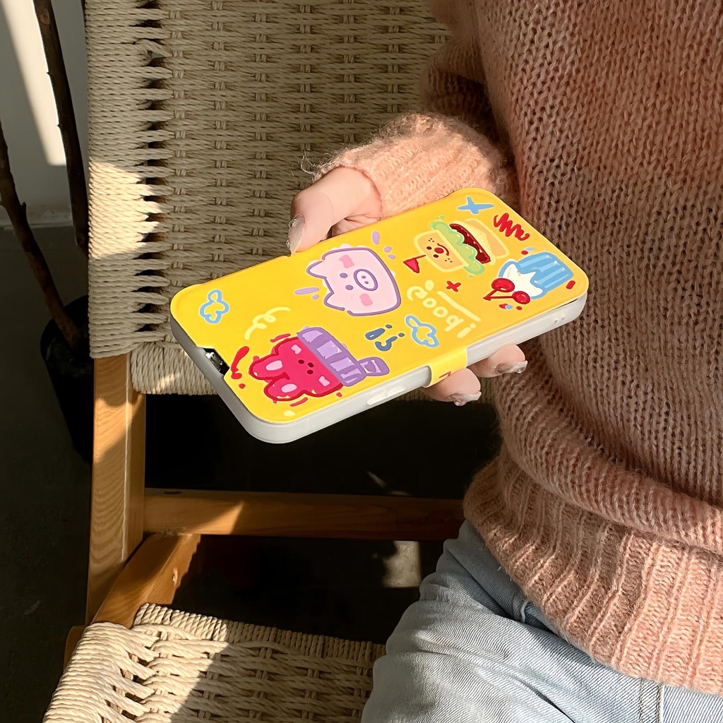 Ốp Điện Thoại Silicon tpu Mềm Trong Suốt Họa Tiết Hoạt Hình Bảo Vệ Toàn Diện Cho iPhone 14 13 12 11 PRO MAX