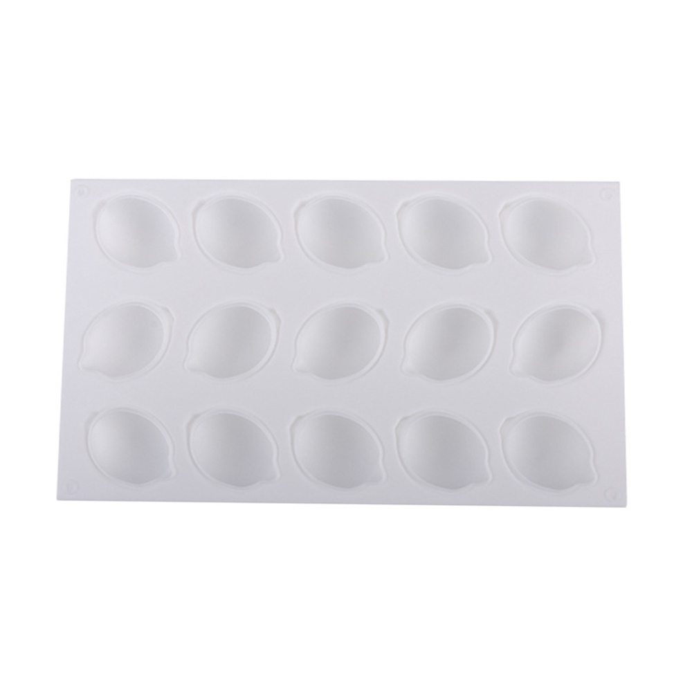 Khuôn Silicone 15 Ngăn Làm Bánh Tráng Miệng Hình Quả Chanh Độc Đáo