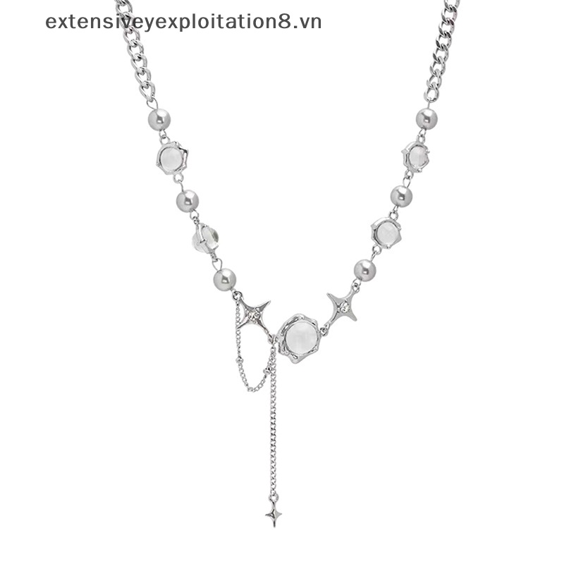 [Đặc Biệt] Vòng Cổ Choker Chuỗi Hạt Pha Lê Hình Học Ngôi Sao Lấp Lánh Ánh Trăng Sáng Bóng Phong Cách Punk Hàn Quốc Làm Quà Tặng Kỷ Niệm Tiệc Cưới