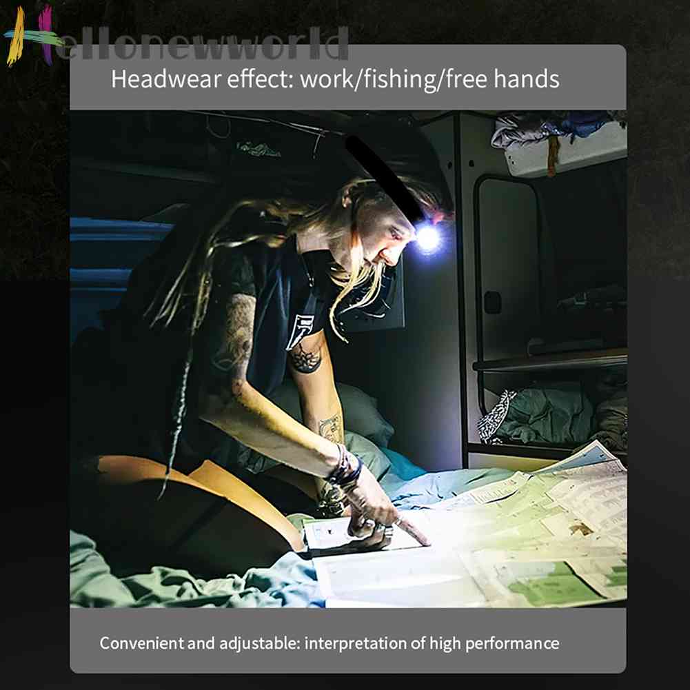 Đèn Pin Đeo Trán 3 Chế Độ LED IPX4 Chống Nước Dùng Leo Núi / Câu Cá