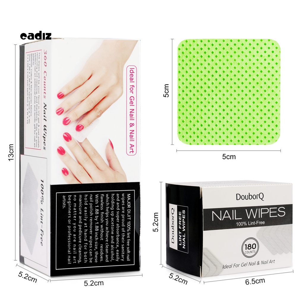 1 Bộ Miếng Đệm Tẩy Sơn Móng Tay Không Xơ Vải Tiện Dụng