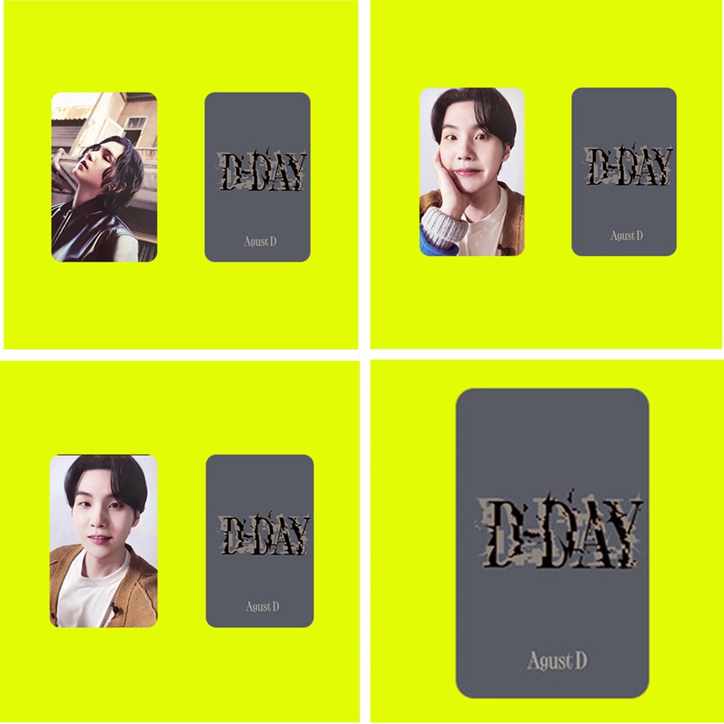Set 4-5 Tấm Ảnh Lomo Card Nhóm Nhạc Kpop SUGA Dday BT-S