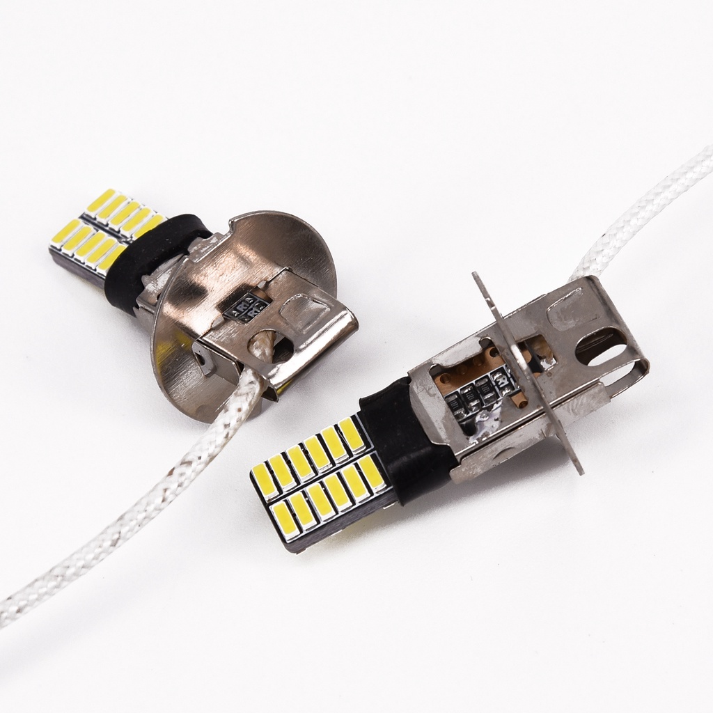 Đèn Pha ChốNg Sương Mù H3 DRL LED 4014 24-SMD Cho Xe Hơi