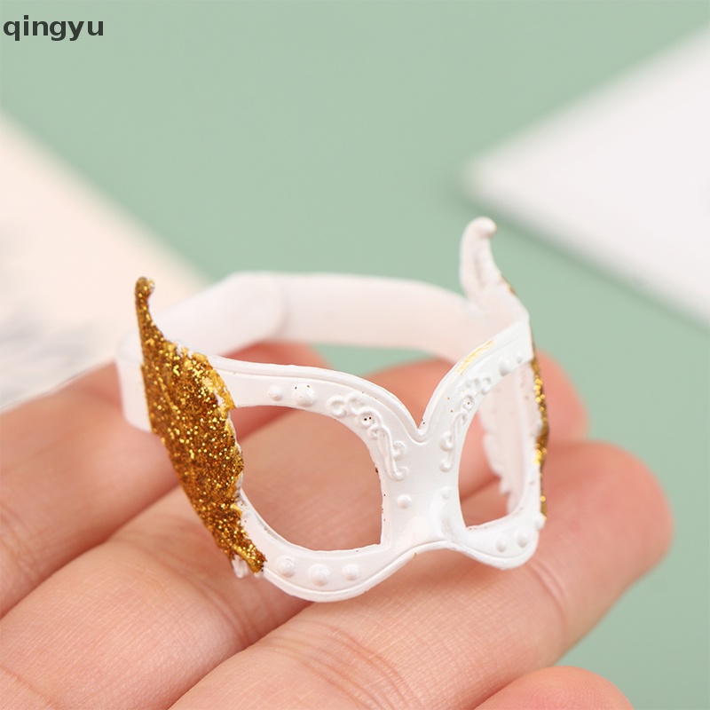 Mặt Nạ Búp Bê qingyu Mini Có Lông Vũ Dùng Trang Trí Tiệc Hóa Trang