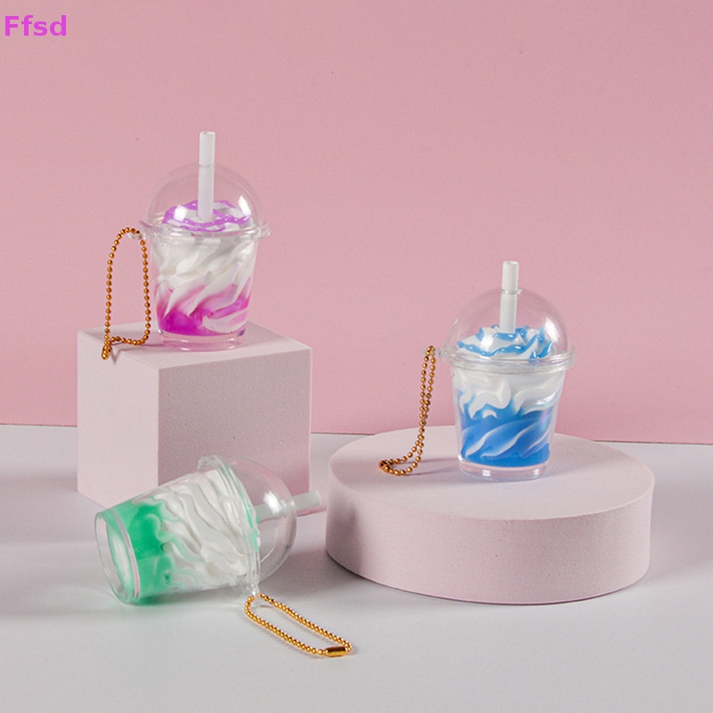 {Ffsd} Móc Khóa Hình Ly Trà Sữa / Bánh Kem mini Sáng Tạo Cho Nữ * Hàng Bán Chạy