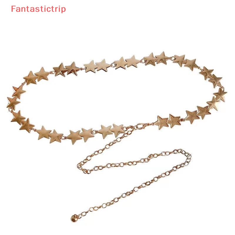 [Fantastictrip] Thắt Lưng Chuỗi Xích Bằng Hợp Kim Hình Ngôi Sao Năm Cánh Trang Trí Thời Trang Xu Hướng Với Váy Ngắn Thiết Kế Mới