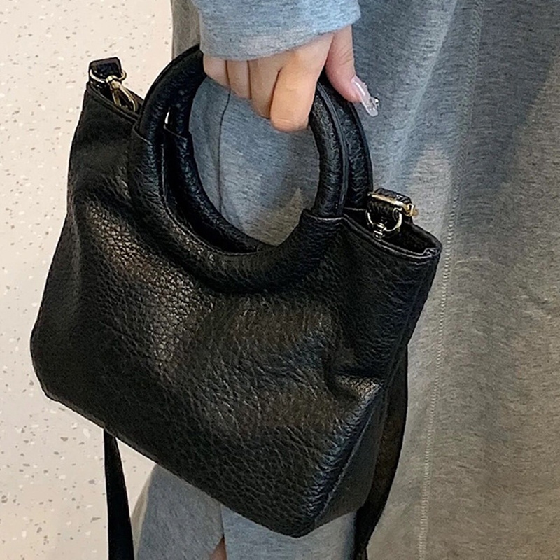 Ielgy Túi Xách Bằng Da Mềm Gấp Được Phong Cách Hàn Quốc Cho Nữ