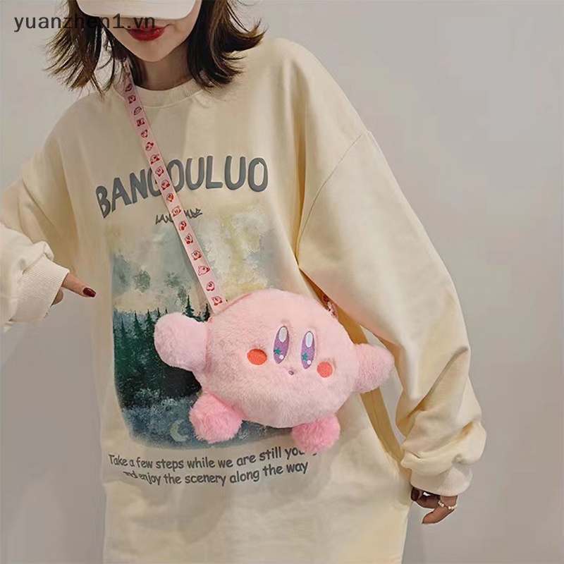 Túi Đeo Chéo Hình Ngôi Sao Kirby Nhồi Bông Dễ Thương