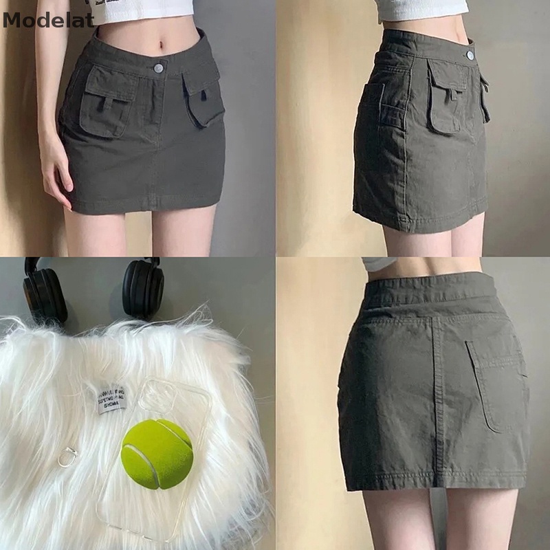 Mfc Chân Váy Denim Lưng Cao Ôm Dáng Phong Cách Đường Phố Mỹ Quyến Rũ Cho Nữ