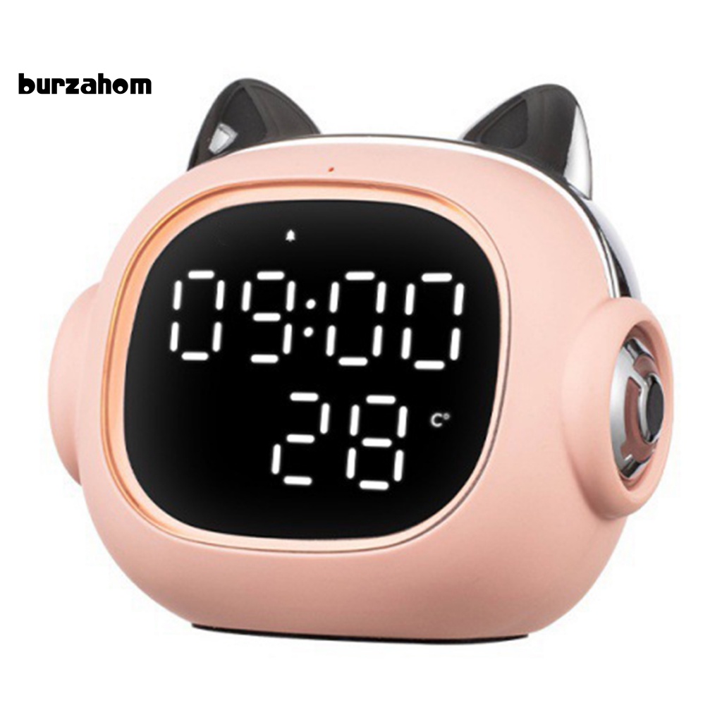 Loa Bluetooth Không Dây Hình Mèo Dễ Thương Có Đèn LED Kỹ Thuật Số