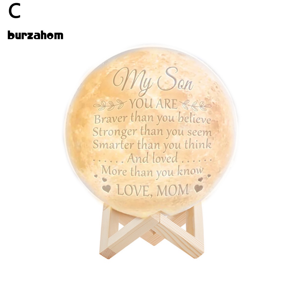 1 Bộ Đèn LED Hình Mặt Trăng 3D Ánh Sáng Thật Chống Chói Kèm Giá Đỡ Có Thể Điều Chỉnh