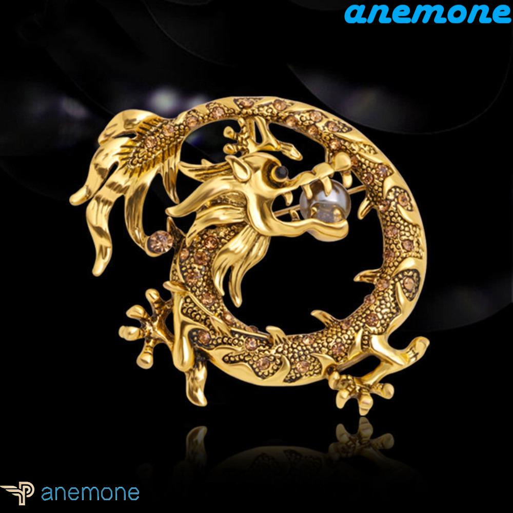 Huy Hiệu Cài Áo Hình Rồng Bằng Kim Loại Sang Trọng