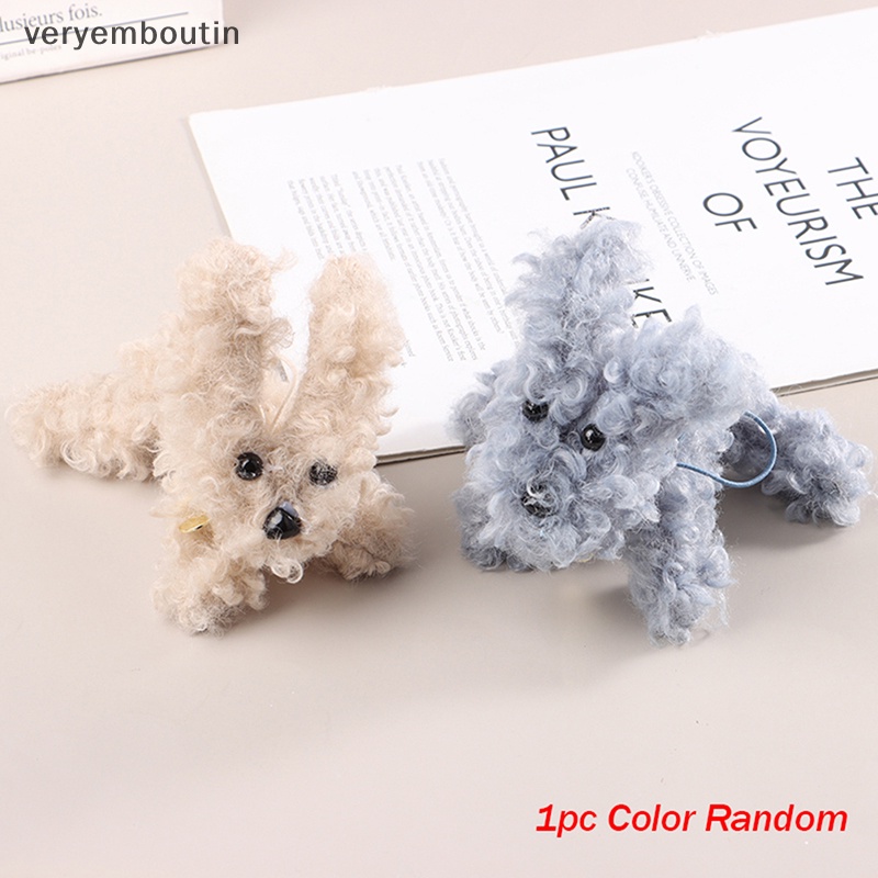 1 Thú Nhồi Bông Hình Cún Con Dễ Thương Treo Chìa Khóa / Ba Lô