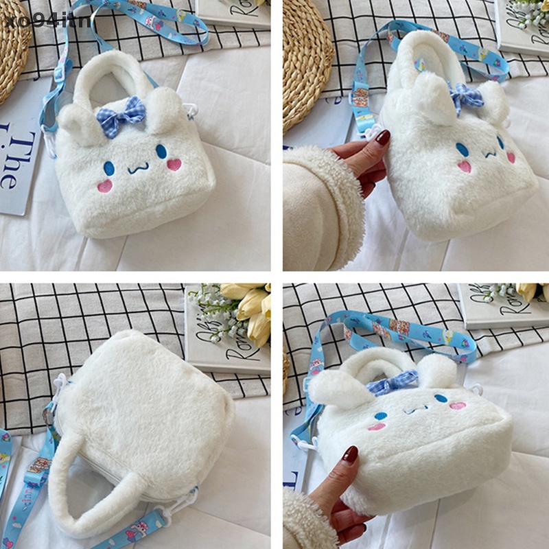 Túi Xách Tay Đeo Vai Hình Kuromi Sanrio Nhồi Bông Đáng Yêu Cho Bé Gái