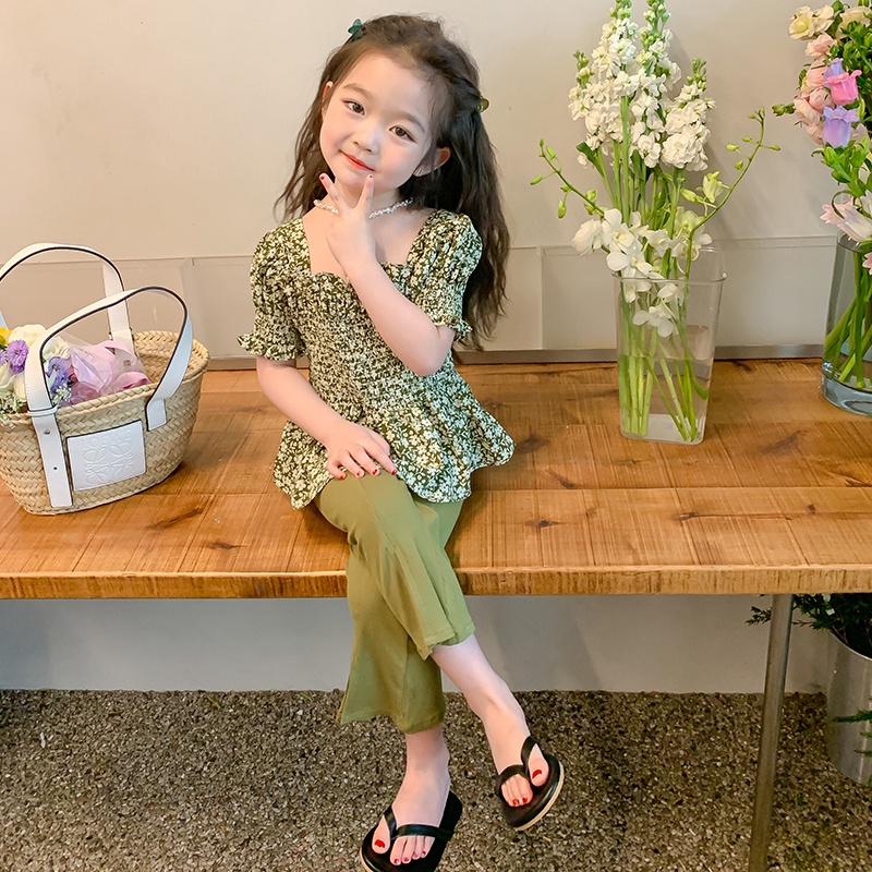 Bộ Đồ Thời Trang Mùa Hè Xinh Xắn Dành Cho Bé Gái