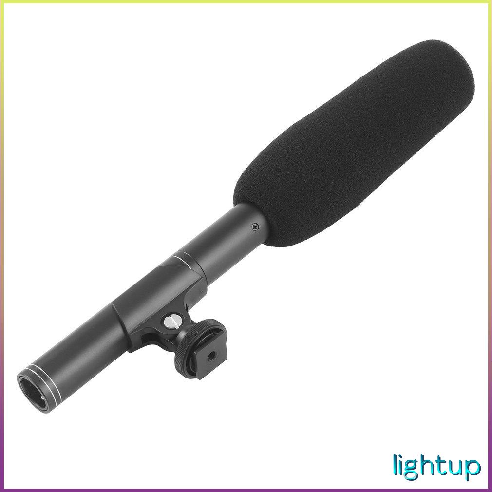 Chuyên nghiệp Độ nhạy cao Vioce Ghi âm Phát sóng Stereo Condenser Phỏng vấn Micro siêu định hướng