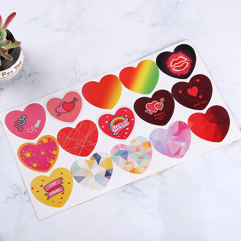 Set 15 Sticker Dán Trang Trí Xinh Xắn