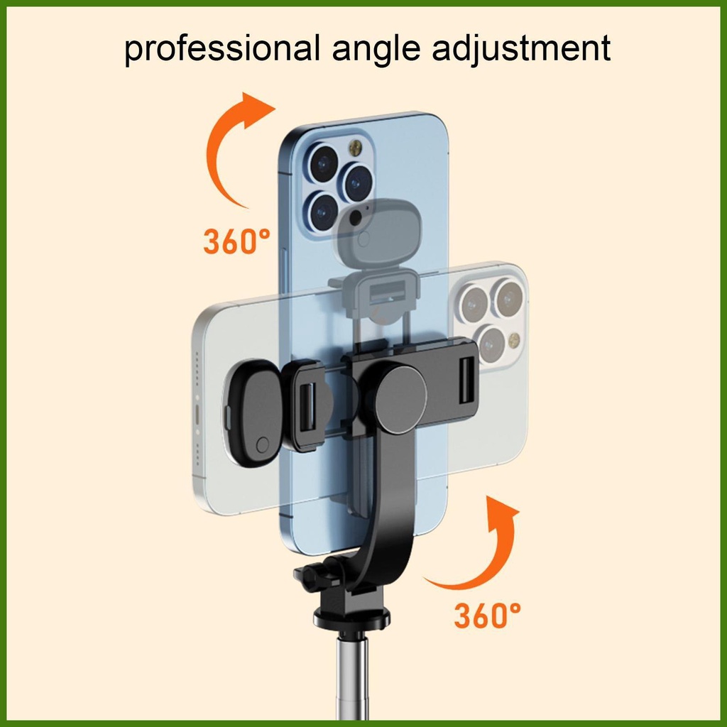 Giá Đỡ Ba Chân Mini Không Dây Điều Khiển Từ Xa Kèm Đèn Tròn Cố Định Cho Chụp Ảnh Selfie