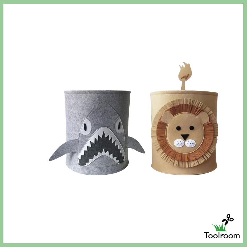 Giỏ Đựng Đồ Giặt / Đồ Chơi Bằng Vải Nỉ Chống Nước Sắp Xếp Gọn Gàng Cho Bé