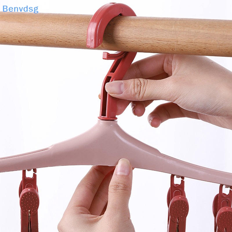 Kẹp Nhựa Phơi Quần Áo 8 Kẹp Tiện Lợi