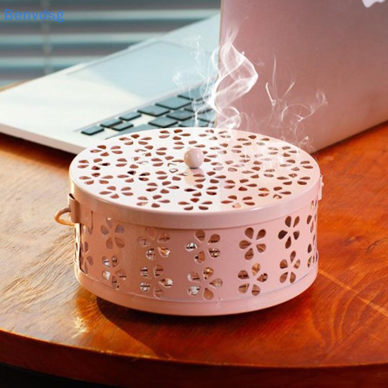 Hộp Đựng Nhang Muỗi Hình Tròn Có Tay Cầm Tiện Dụng