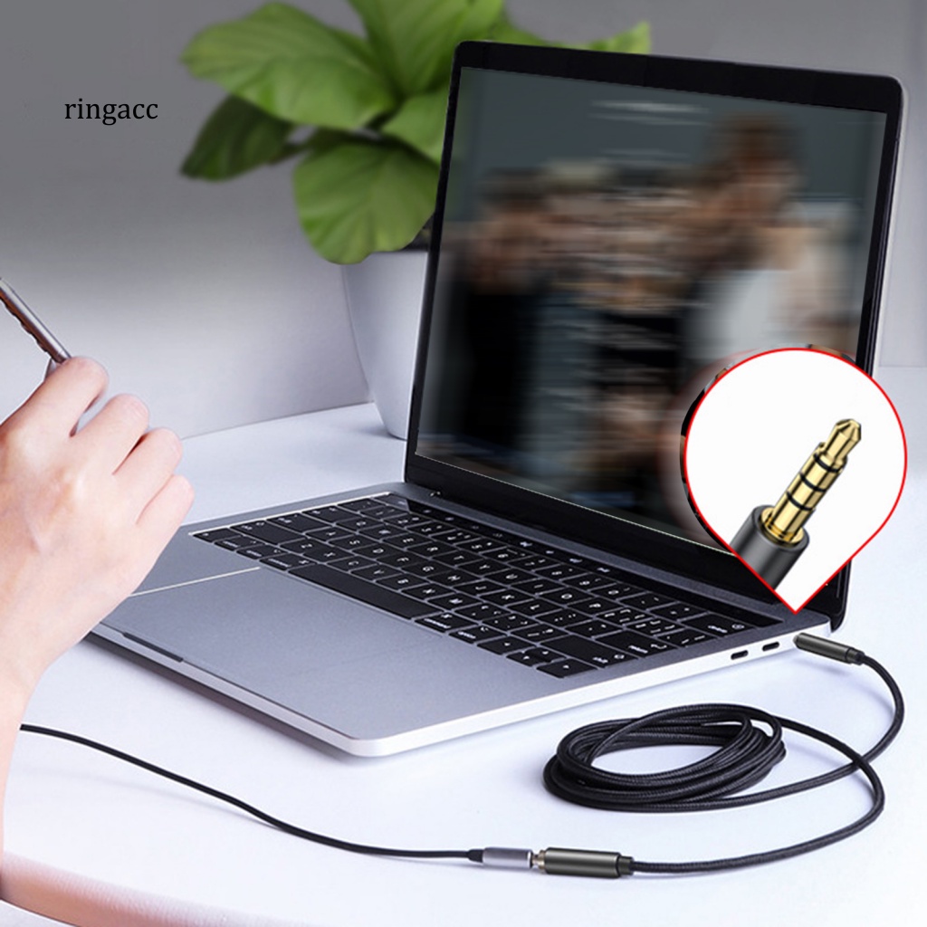 Dây Cáp Âm Thanh AUX 3.5mm Bằng Hợp Kim Nhôm Cho PC RGA