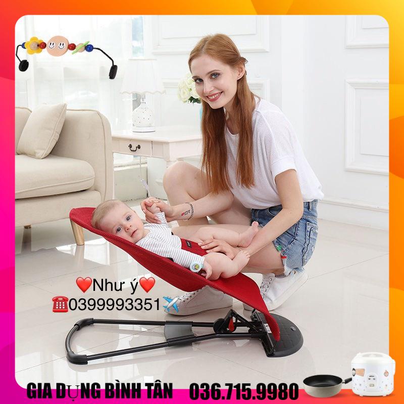 (HỎA TỐC 1H ) Ghế rung nhún cao cấp, ghế bập bênh cho em bé có kèm đồ chơi