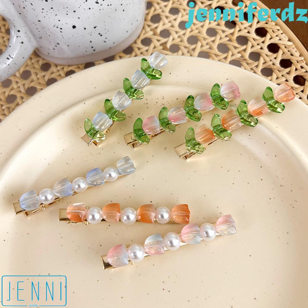 Kẹp Tóc Hình Hoa Tulip Bằng Nhựa Resin Sáng Tạo Thời Trang Cho Bạn Gái
