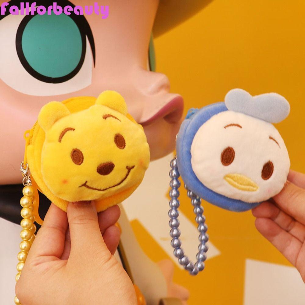 Túi Đựng Tiền Xu / Tai Nghe / Thẻ Có Dây Đeo Hình Chú Vịt / Gấu Winnie Dễ Thương Cho Nữ