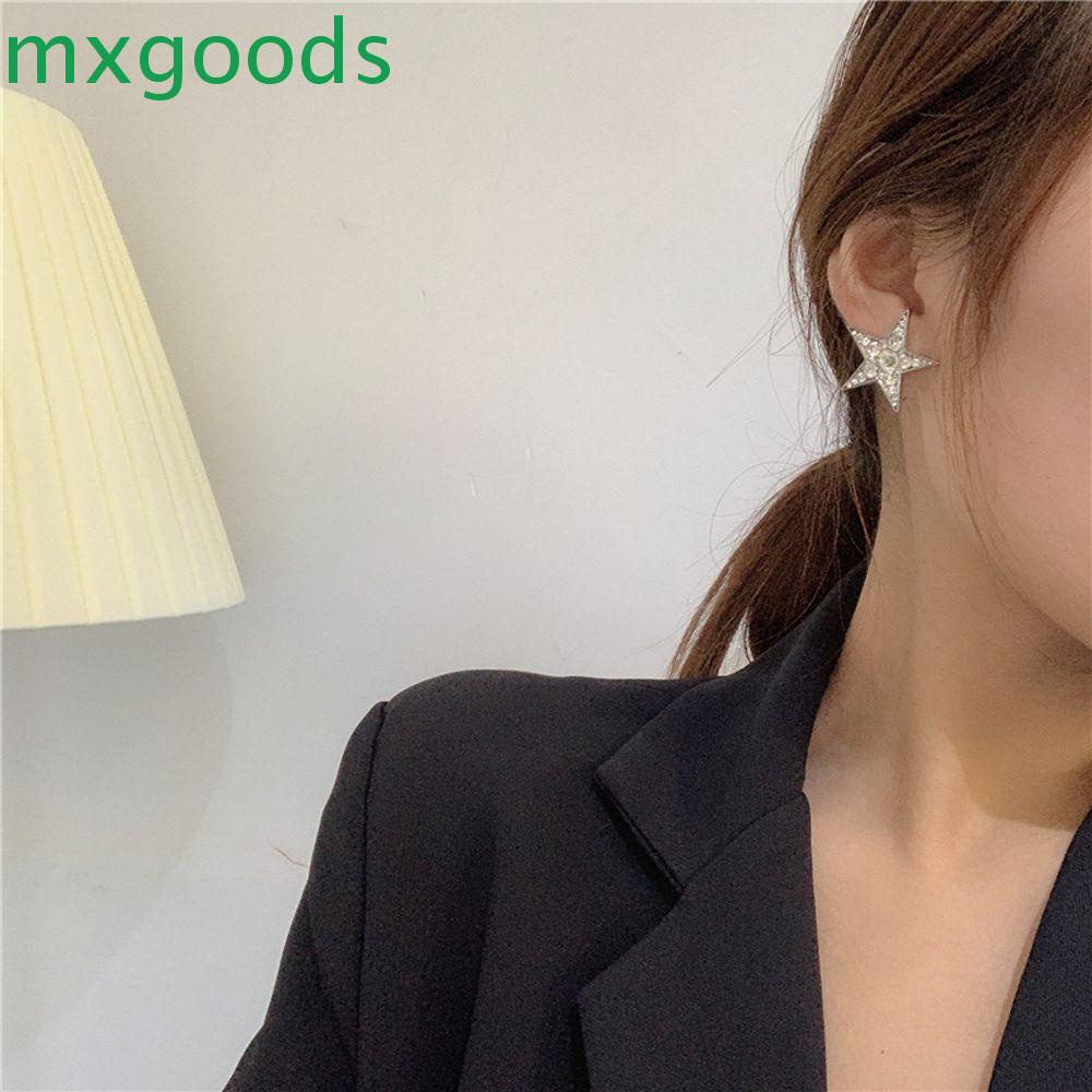 Khuyên Tai MXGOODS Thời Trang Sang Trọng Cho Nữ|Áo Khoác Thiết Kế Bất Đối Xứng Thời Trang Cá Tính