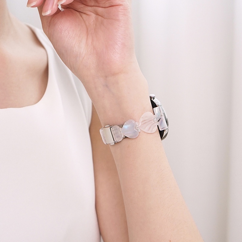 Dây Đeo Thay Thế Bằng Resin Hình Trái Tim Cho Đồng Hồ Samsung Galaxy Watch 5 / 4 44mm 40mm Galaxy4 Classic 46mm 42mm 5 Pro 45mm