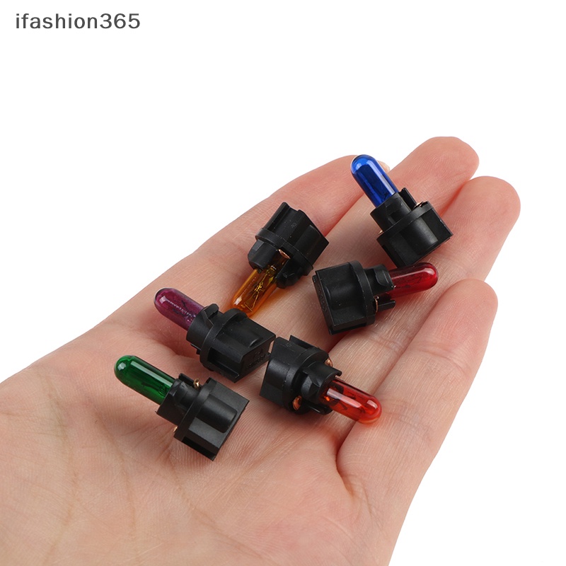 Set 10 Đèn Led T5 5 Bóng W1.2W Gắn Bảng Điều Khiển Xe Hơi Chuyên Dụng