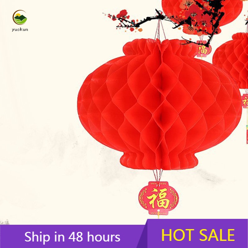 Set 20 đèn lồng dạng giấy gấp dùng để trang trí năm mới