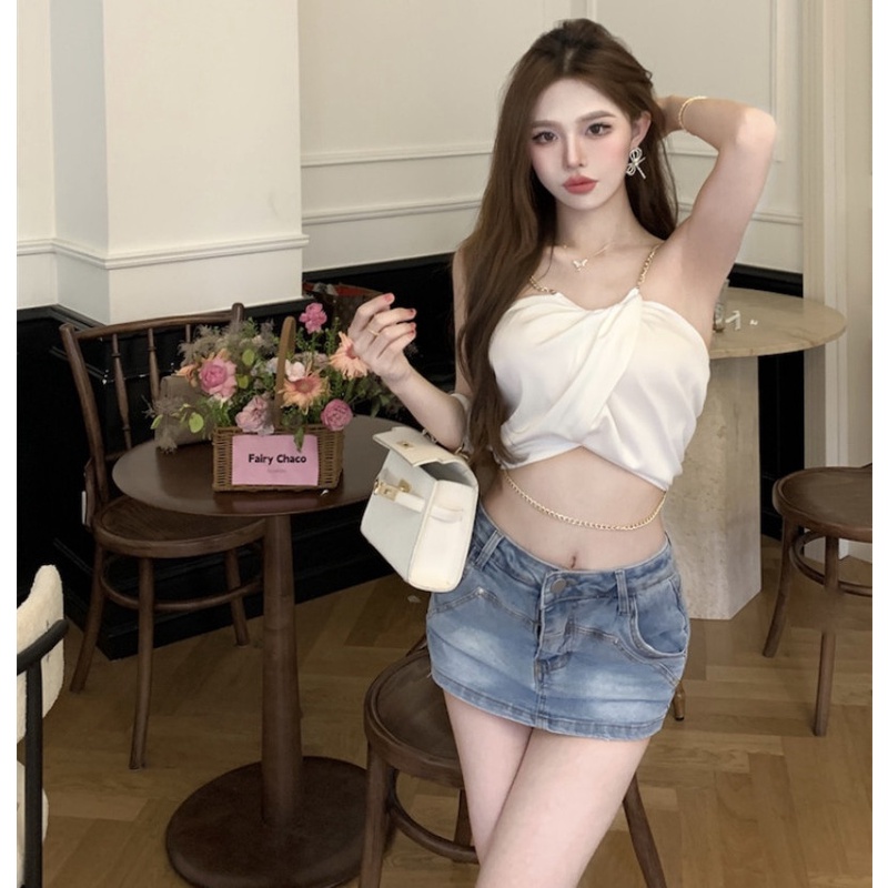 Áo Hai Dây Thiết Kế Quyến Rũ Thời Trang Mùa Hè Cho Nữ