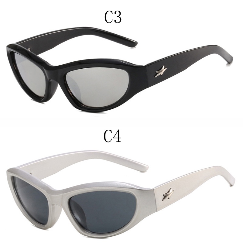 Kính Mát Tích Hợp Gia Vị Phong Cách Punk Hip Hop Âu Mỹ Y2K Mới