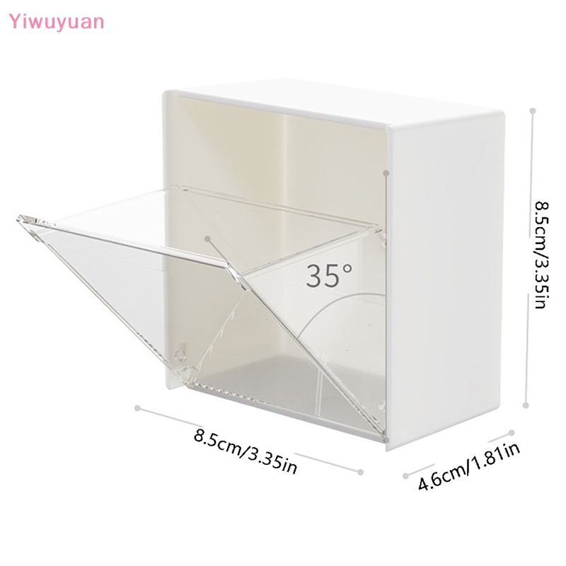 < Yiwuyuan > Hộp Đựng Đồ Cỡ Nhỏ Trong Suốt Dán Tường Không Cần Khoan Lỗ Mới