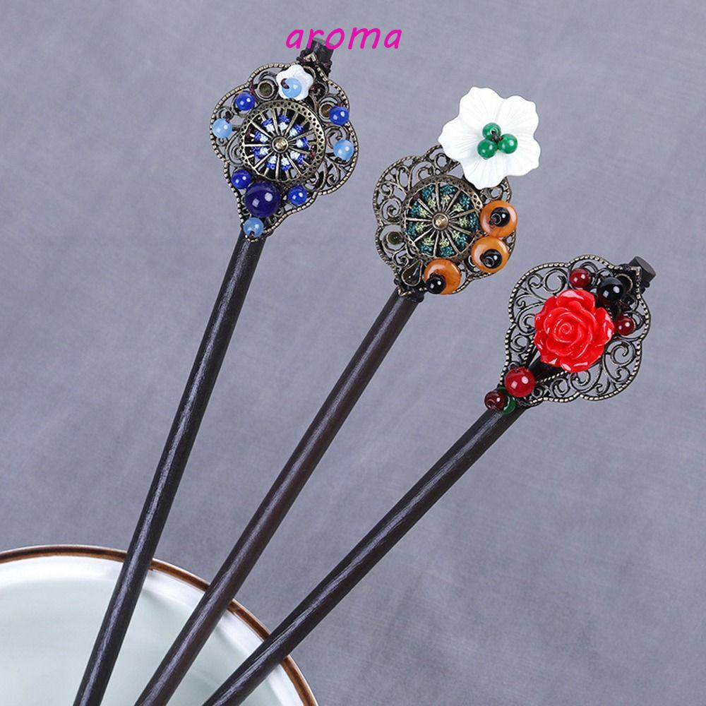 Trâm Cài Tóc Bằng Gỗ Phối Tua Rua Phong Cách Trung Hoa Thời Trang Cho Nữ