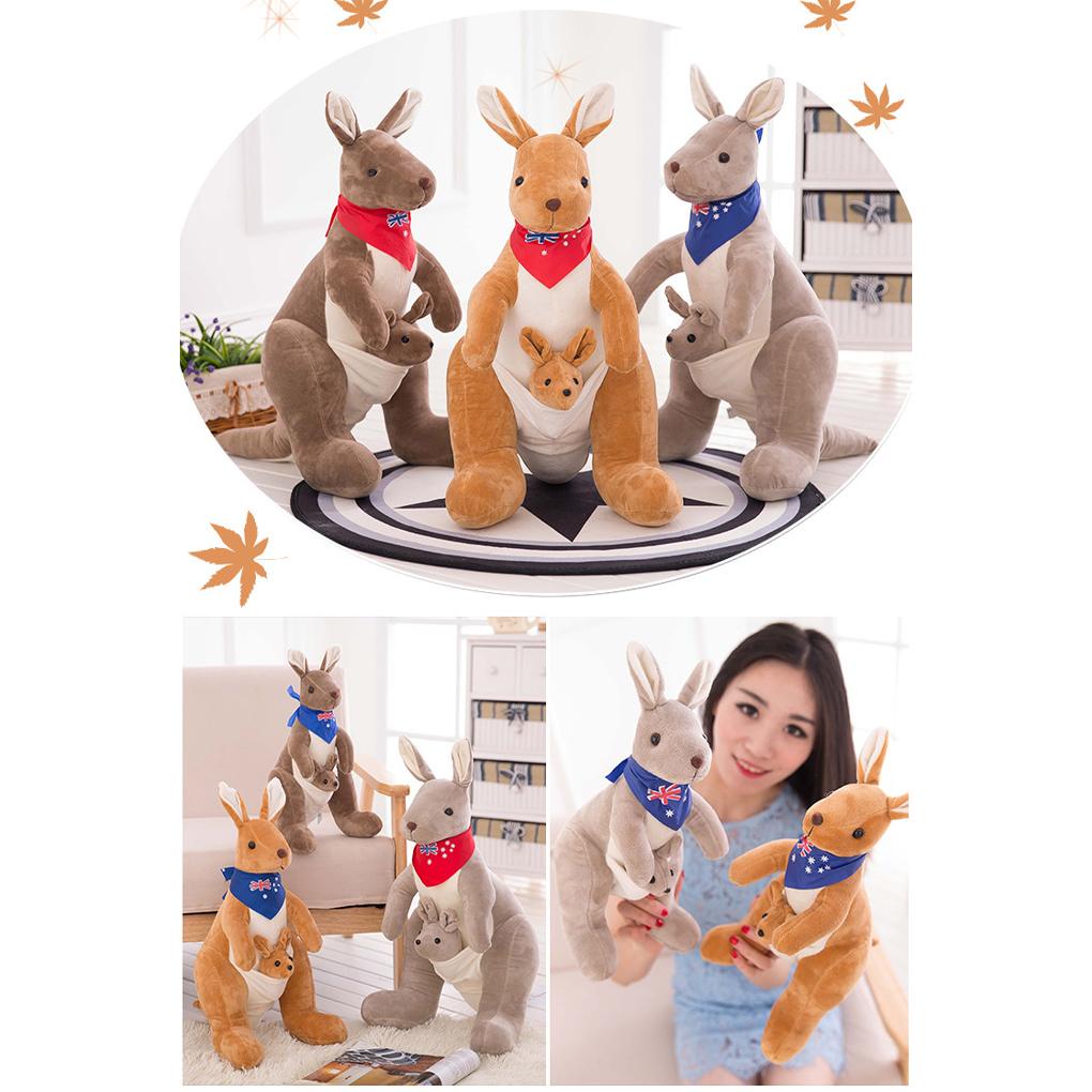 (runbu) Đồ Chơi Thú Nhồi Bông Hoạt Hình Nhiều Màu Sắc Mềm Mại Dễ Thương Tiết Kiệm Không Gian Có Thể Giặt Rửa Dành Cho