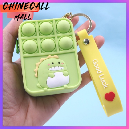 Ví Đựng Tiền Xu Pop Hình Khủng Long Hoạt Hình Có Móc Khóa