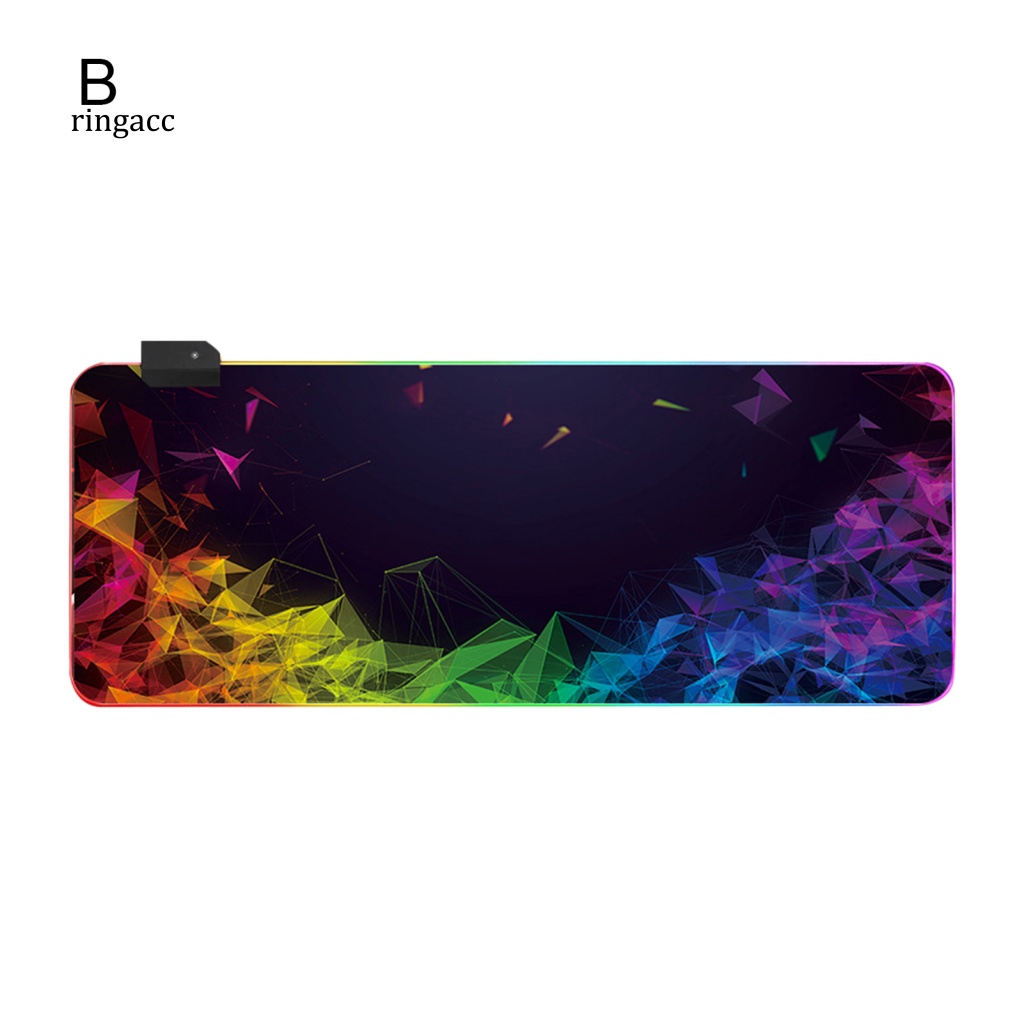 Thảm Lót Chuột RGA Chống Trượt Cỡ Lớn Có Đèn LED RGB Nhiều Màu Sắc