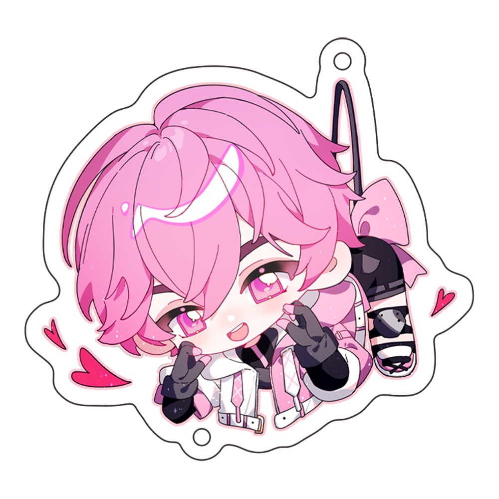 Plave Móc Chìa Khóa Bằng Acrylic Hai Mặt