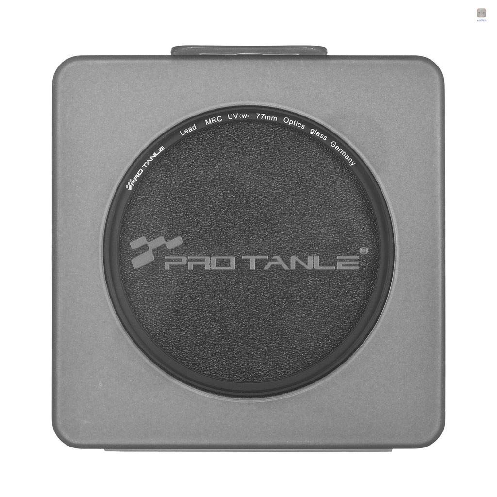 Kính Lọc Tia Cực Tím 77mm 22 Lớp Tráng Gương Siêu Mỏng Kèm Giá Đỡ Lưu Trữ Cho Lens Máy Ảnh