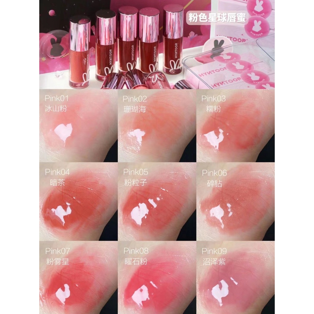 Son Môi Cappuvini Dưỡng Ẩm Chống Nước 9 Màu Sắc Tùy Chọn Thiết Kế Vỏ Hình Thỏ Hồng Dễ Thương