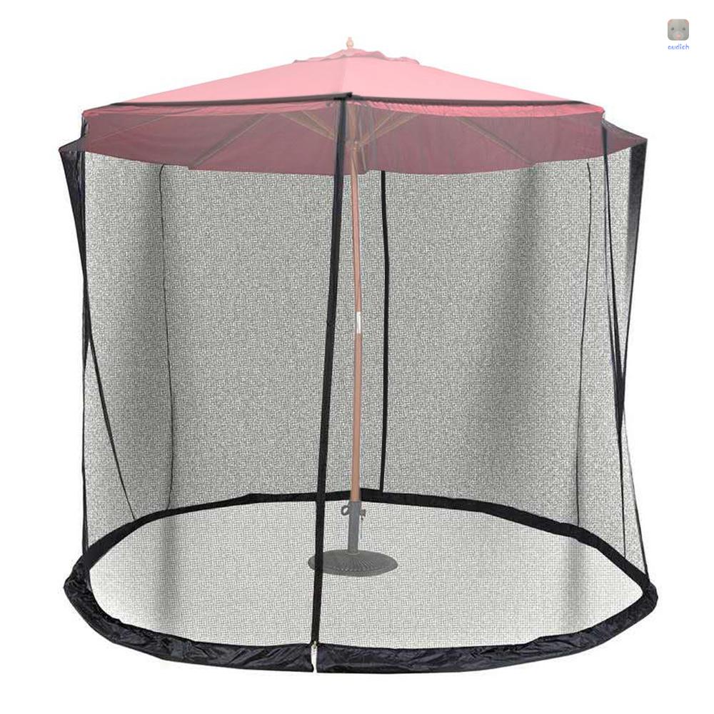 Tấm Lưới Gắn Dù 11ft Có Thể Điều Chỉnh Kèm Khóa Kéo Đôi Cho Sân Vườn Ngoài Trời