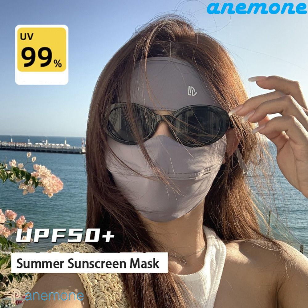 Khẩu Trang Lụa Lạnh Thoáng Khí Chống Tia UV Màu Sắc Đơn Giản